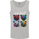 Andy Bearhol Funny Panda Bear Parody Art Mens Vest Tank Top Sports Grey