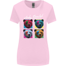Andy Bearhol Funny Panda Bear Parody Art Womens Wider Cut T-Shirt Light Pink