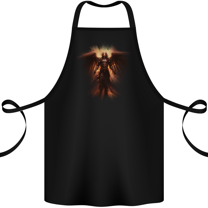 Angel of Death Fantasy Grim Reaper Cotton Apron 100% Organic Black