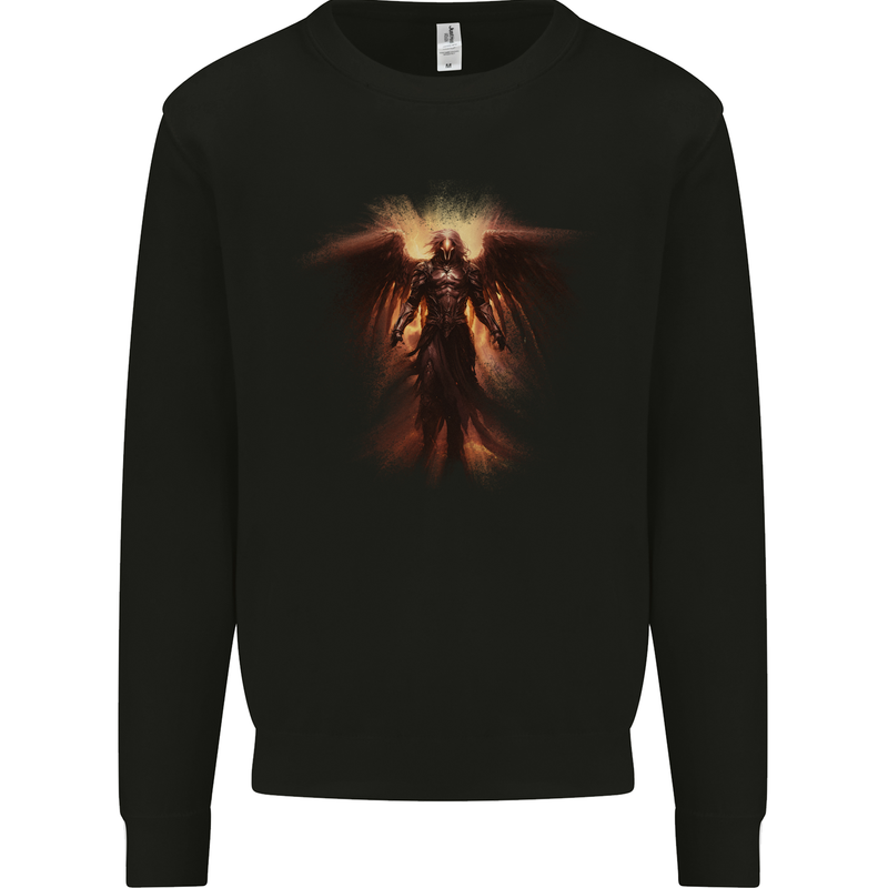 Angel of Death Fantasy Grim Reaper Mens Sweatshirt Jumper Black