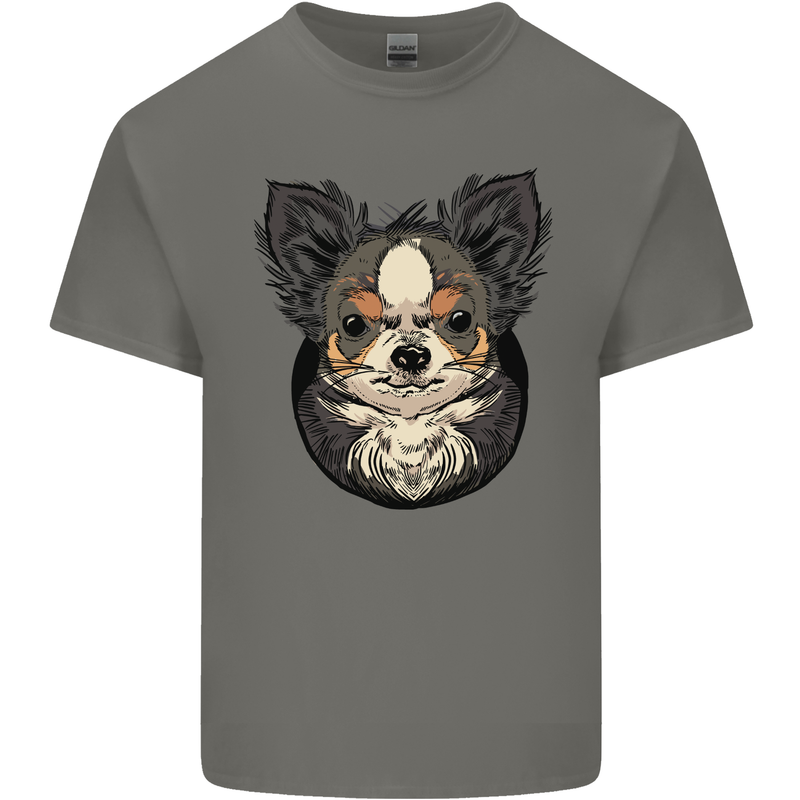 Angry Chihuahua Kids T-Shirt Childrens Charcoal