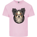 Angry Chihuahua Kids T-Shirt Childrens Light Pink