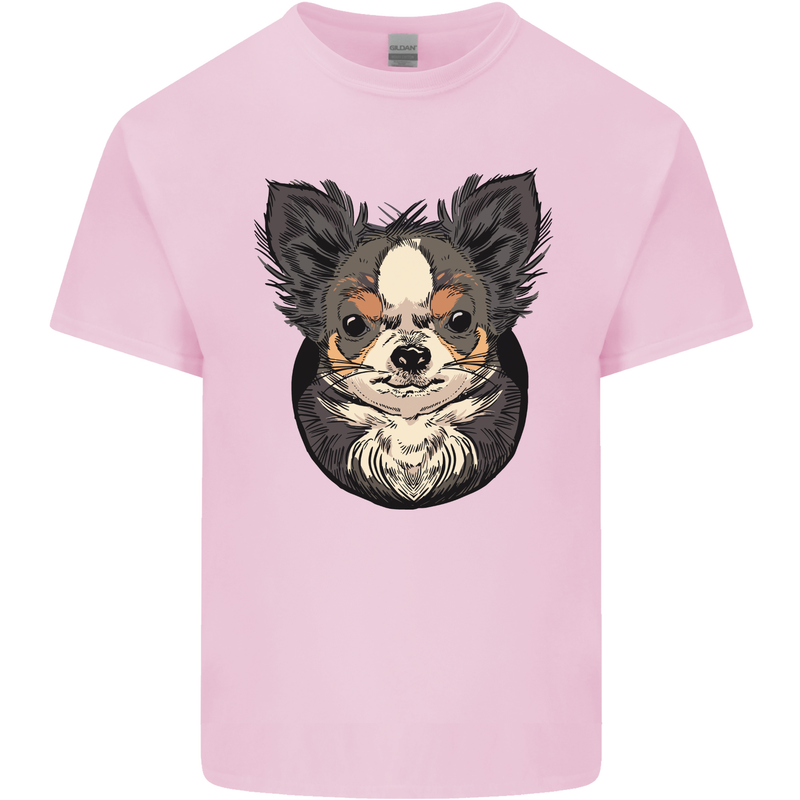 Angry Chihuahua Kids T-Shirt Childrens Light Pink