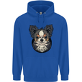 Angry Chihuahua Mens 80% Cotton Hoodie Royal Blue