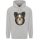 Angry Chihuahua Mens 80% Cotton Hoodie Sports Grey