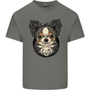 Angry Chihuahua Mens Cotton T-Shirt Tee Top Charcoal