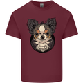 Angry Chihuahua Mens Cotton T-Shirt Tee Top Maroon