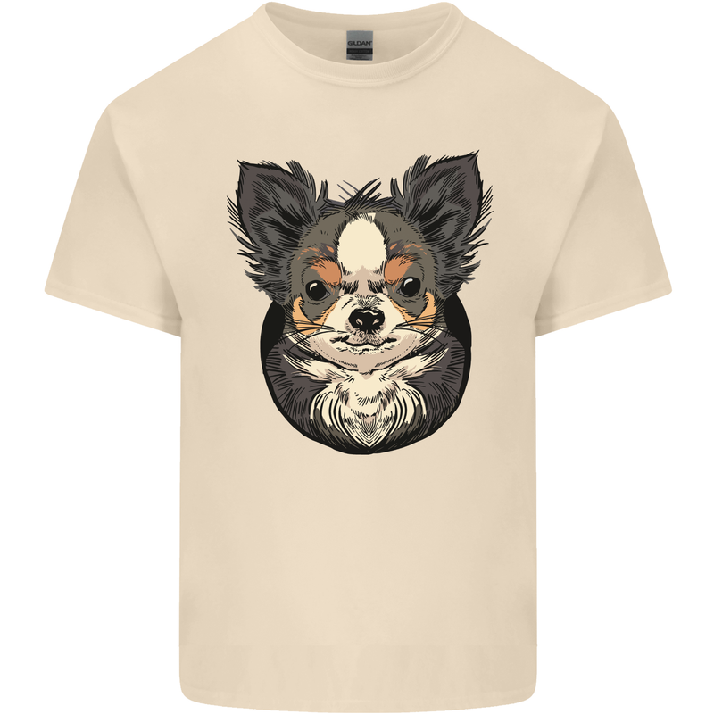 Angry Chihuahua Mens Cotton T-Shirt Tee Top Natural