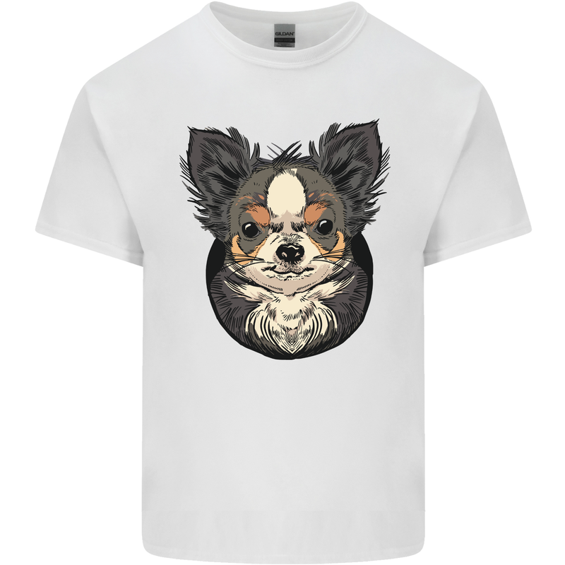 Angry Chihuahua Mens Cotton T-Shirt Tee Top White