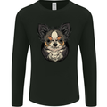 Angry Chihuahua Mens Long Sleeve T-Shirt Black