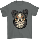 Angry Chihuahua Mens T-Shirt 100% Cotton Charcoal