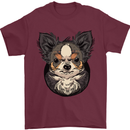 Angry Chihuahua Mens T-Shirt 100% Cotton Maroon