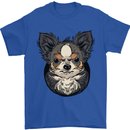 Angry Chihuahua Mens T-Shirt 100% Cotton Royal Blue