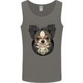 Angry Chihuahua Mens Vest Tank Top Charcoal