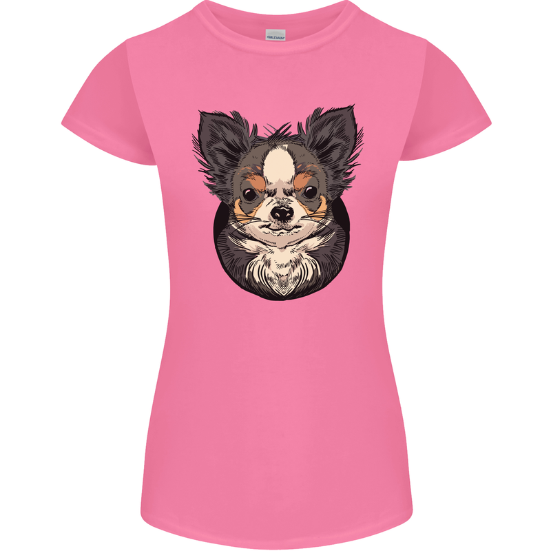 Angry Chihuahua Womens Petite Cut T-Shirt Azalea