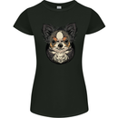 Angry Chihuahua Womens Petite Cut T-Shirt Black