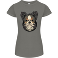 Angry Chihuahua Womens Petite Cut T-Shirt Charcoal