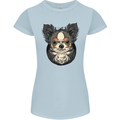 Angry Chihuahua Womens Petite Cut T-Shirt Light Blue