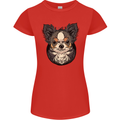 Angry Chihuahua Womens Petite Cut T-Shirt Red