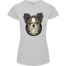 Angry Chihuahua Womens Petite Cut T-Shirt Sports Grey