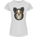 Angry Chihuahua Womens Petite Cut T-Shirt White