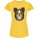 Angry Chihuahua Womens Petite Cut T-Shirt Yellow