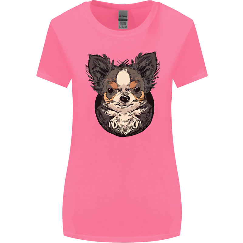 Angry Chihuahua Womens Wider Cut T-Shirt Azalea