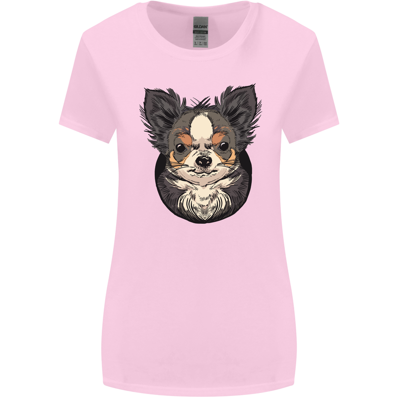 Angry Chihuahua Womens Wider Cut T-Shirt Light Pink