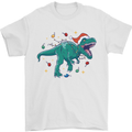 Angry Christmas T-Rex Xmas Dinosaur Mens T-Shirt 100% Cotton White