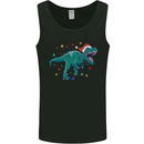 Angry Christmas T-Rex Xmas Dinosaur Mens Vest Tank Top Black