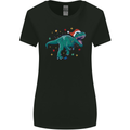 Angry Christmas T-Rex Xmas Dinosaur Womens Wider Cut T-Shirt Black