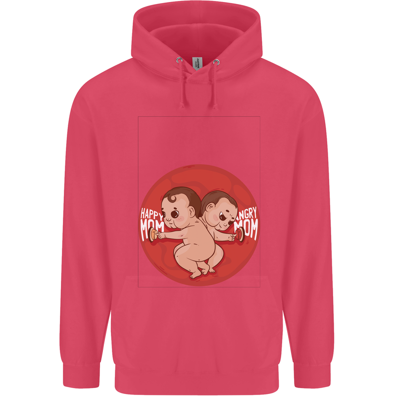 Angry Mom New Baby Pregnancy Pregnant Childrens Kids Hoodie Heliconia