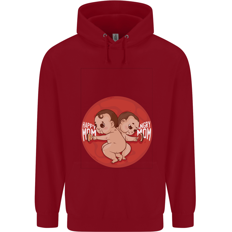 Angry Mom New Baby Pregnancy Pregnant Childrens Kids Hoodie Red