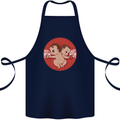 Angry Mom New Baby Pregnancy Pregnant Cotton Apron 100% Organic Navy Blue