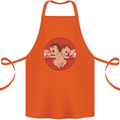 Angry Mom New Baby Pregnancy Pregnant Cotton Apron 100% Organic Orange