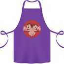 Angry Mom New Baby Pregnancy Pregnant Cotton Apron 100% Organic Purple