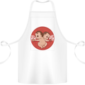 Angry Mom New Baby Pregnancy Pregnant Cotton Apron 100% Organic White