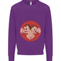 Angry Mom New Baby Pregnancy Pregnant Kids Sweatshirt Jumper Purple