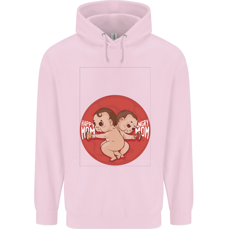 Angry Mom New Baby Pregnancy Pregnant Mens 80% Cotton Hoodie Light Pink