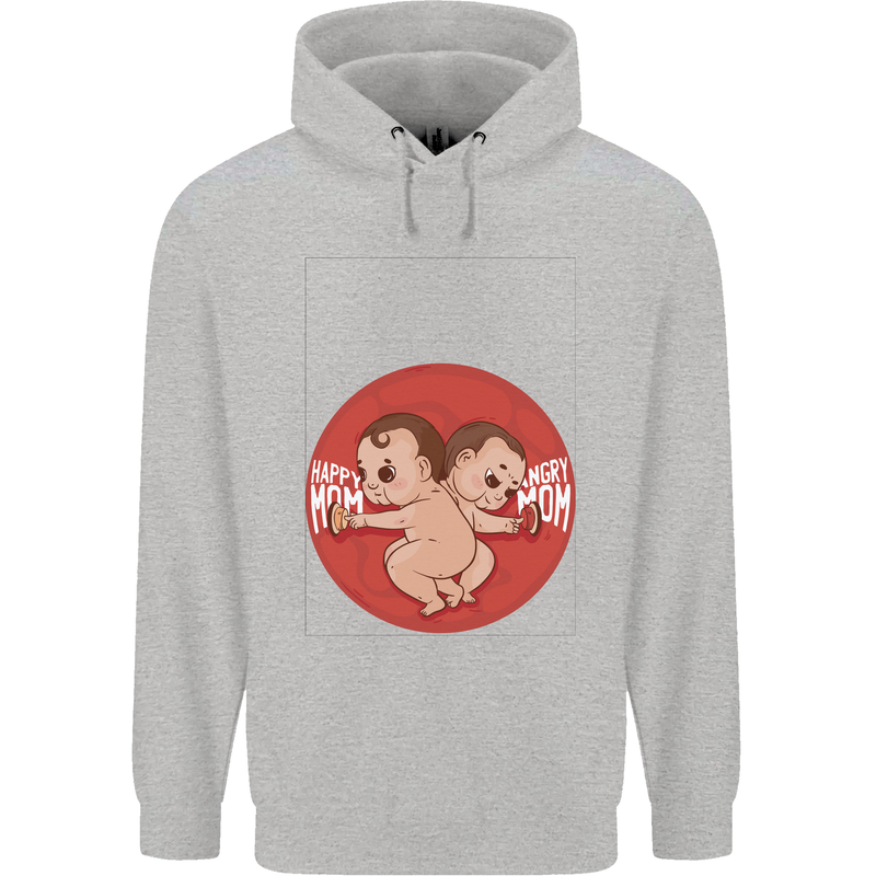 Angry Mom New Baby Pregnancy Pregnant Mens 80% Cotton Hoodie Sports Grey
