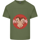 Angry Mom New Baby Pregnancy Pregnant Mens Cotton T-Shirt Tee Top Military Green
