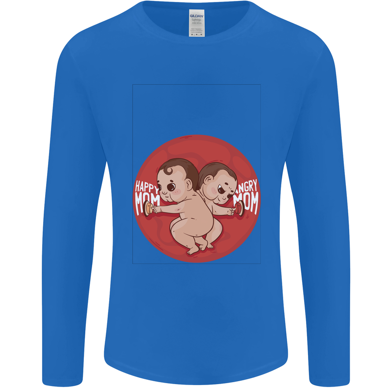 Angry Mom New Baby Pregnancy Pregnant Mens Long Sleeve T-Shirt Royal Blue