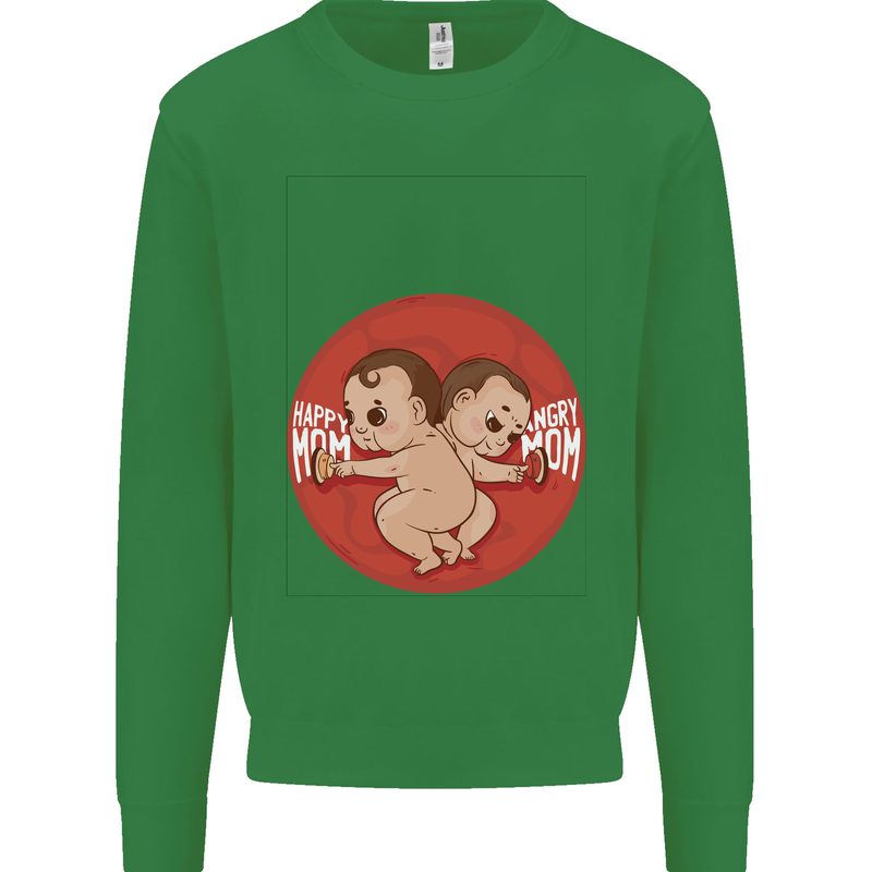 Angry Mom New Baby Pregnancy Pregnant Mens Sweatshirt Jumper Irish Green