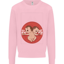 Angry Mom New Baby Pregnancy Pregnant Mens Sweatshirt Jumper Light Pink