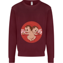 Angry Mom New Baby Pregnancy Pregnant Mens Sweatshirt Jumper Maroon