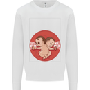 Angry Mom New Baby Pregnancy Pregnant Mens Sweatshirt Jumper White