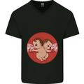 Angry Mom New Baby Pregnancy Pregnant Mens V-Neck Cotton T-Shirt Black