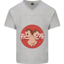 Angry Mom New Baby Pregnancy Pregnant Mens V-Neck Cotton T-Shirt Sports Grey