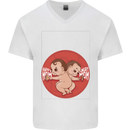 Angry Mom New Baby Pregnancy Pregnant Mens V-Neck Cotton T-Shirt White