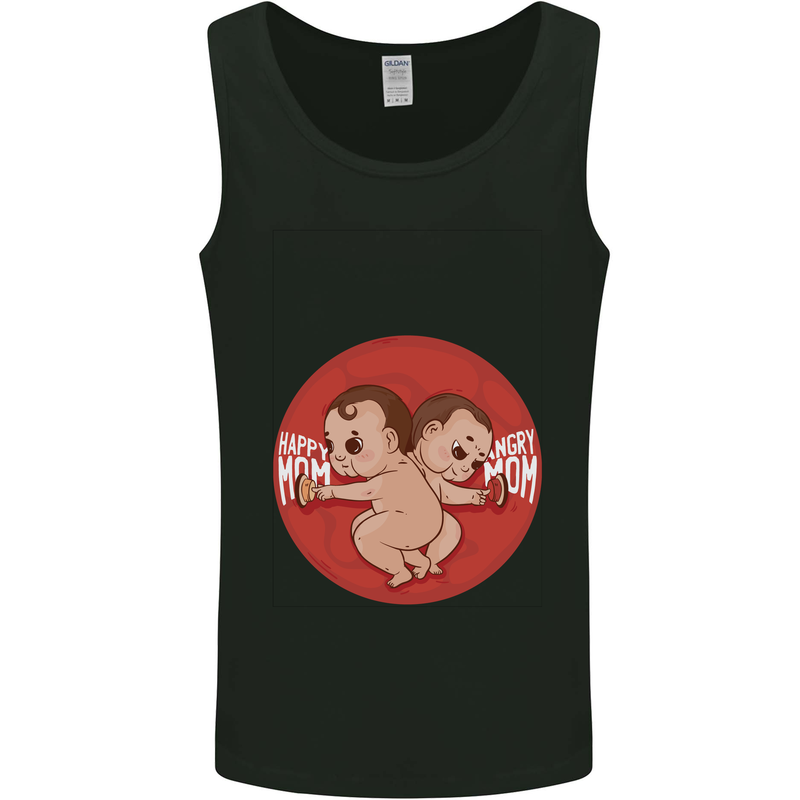 Angry Mom New Baby Pregnancy Pregnant Mens Vest Tank Top Black